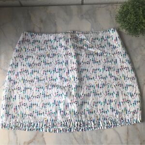 Lilly Pulitzer Oh Buoy White Nautical Mini Skirt